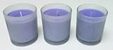 Aromatherapy Hosley® Lavender Highly Scented, Set of 3 Large Frosted Glass Filled Candles 3