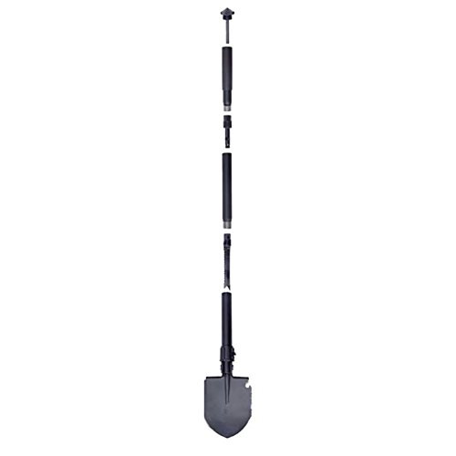 Yayoshow Portable Folding Utility Shovel Survival Spade Multitool for Camping Hiking Backpacking Fishing Trench Entrenching Tool Car Emergency