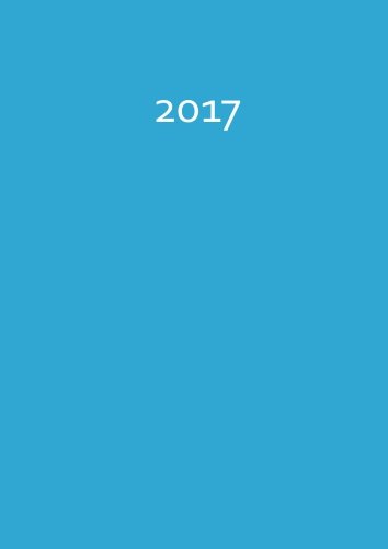 MY BIG FAT CALENDAR 2017 - Carribean Blue (Great Britain): 1 day per page, DIN A4