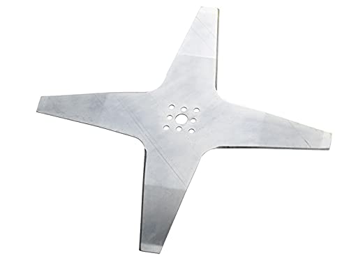 GREENSTAR Curved 4-Tooth Robotic Mower Blade - for Robot AMBROGIO L50/L60, STIGA Autoclip 221/223/225S/228S, Wiper - Replaces Original 50 D0018 02 - Outer Diameter: 250 mm