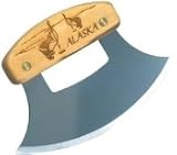 Inupiat Eskimo Birch Alaska Cutlery Ulu Knife Harpooning