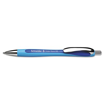 Rave Ballpoint Pen, 1.4 mm, Extra Bold, Blue Ink, Sold as 2 Each