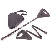 Flipstick Straight Folding Seat Cane Black w/ Black Bag - Non-Adjustable