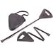 Flipstick Straight Folding Seat Cane Black w/ Black Bag - Non-Adjustable