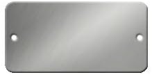 Stainless Steel Tags - 2 x 1 Rectangle - 316 Grade - .022 Thickness