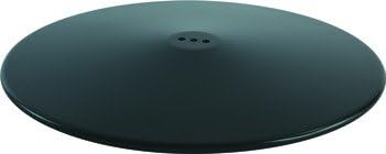 Pedestal Base System, Disc Base, Diameter Ø550mm (21 3/4"), Please Order All Components Seperately. Black, Epoxy-Coated Satin