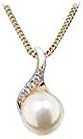 Number 39 Ladies Two Tone Pearl Necklace P5010RGF