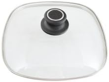 BAF Cookware Square Glass Lid with stainless steel ring - 10"