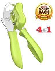 Can Opener Manual,Food-Safe Stainless Steel and Durable Can Opener Smooth Edge,Heavy Duty Can Opener With Ergonomically Designed Handle,Best Can Openers.