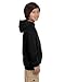 Duofold Boys' Big Powerblend Eco Fleece Pullover Hoodie, Black, M