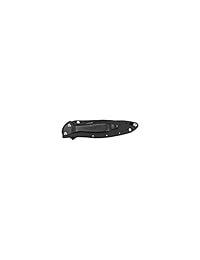 Kershaw Leek, Black (1660CKT) Hoja de acero de sándvik 14C28N de 3.0 in y mango de acero inoxidable 410, ambos revestidos con DLC ; con apertura asistida SpeedSafe, cierre de forro, bloqueo de punta, bolsillo reversible; 0.27 oz