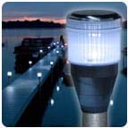 Great Northern Docks LakeLite Solar Lights for Dock Pipe Legs, Pack of 2