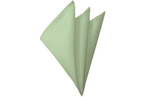 Romario Manzini Solid Light Sage Green Color Hankerchief Pocket Square