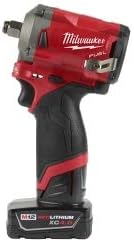 M12 FUEL Stubby 1/2" Impact Wrench Kit, new