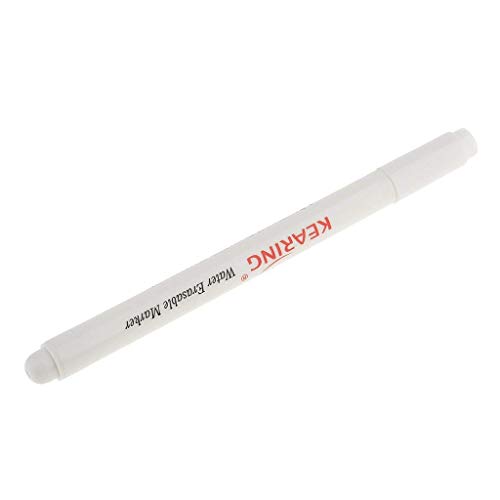 Vanishing Fabric Markers Air Erasable Pen/Water Soluble Pens for DIY Needlework Home Tools (White, 1mm)