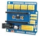 Multifunctional Nano UNO Expansion Board for Arduino Duemilanove 2009 / UNO R1 - Yellow + Blue