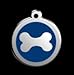 Custom Engraved Stainless Steel with Enamel Pet Id Tag - Size LARGE