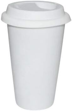 Sublimation Latte Travel Mug + Lid 11oz Tumbler with Lid Colour Options (6,White)