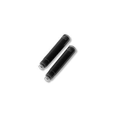 2 MUJI Aluminum Body Fountain Pens - Fine Nib - with 4 Refill Ink