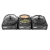 Crock-Pot Hook-Up Connectable System 3-Piece Set, (Metallic Charcoal)