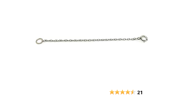 14K White Gold Chain Extender 