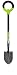 Radius Garden 25802 Pro-Lite Ergonomic Carbon Steel Floral Shovel, Green