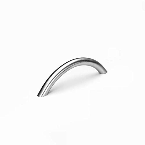 VIBORG (6 Pieces Solid SUS304 Stainless Steel Modern Kitchen Cabinet Cupboard Door Handles Pull Wardrobe Vanity Dresser Drawer Handle Pulls Nickel Brushed SA-723B (Hole-to-Hole: 96mm)