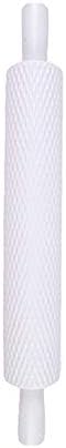 YUnnuopromi Lovely Engraved Embossing Pattern Pastry Rolling Pin Plastic Roller for Kitchen Baking Tools 7#
