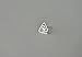 Sterling Silver Triangle Celtic Knot Post Stud Earrings Women Men Jewelry