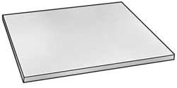 Sheet, Acetal, White, 1/4 In T, 24x48 In