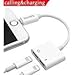 Headphone Jack Splitter Adapter AUX Audio & Charger & Call & sync Cable Compatible for iPhone 7 8 X Dongle Accessory Connector Compatible iOS 10.3 Higher,Compatible iPhone Adapter for iPhone Headset