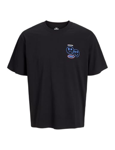 Jack & Jones Jorcompact tee SS Crew Neck TG, Negro, XS