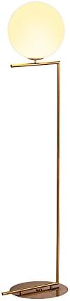 LED Spherical Floor Lamp, Glass Cover Floor Lamp Protection Ophthalmic Desk Lamp Bedroom Lamp Bedside Floor Lamp Aluminum Floor Lamp Marble Base Floor Lamp