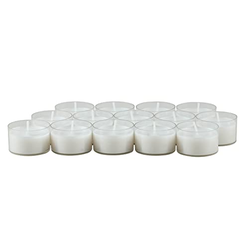 Stonebriar Bulk 96 Pack Unscented Smokeless Long Burning Clear Cup Tea