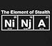 Infant and Toddlers Element of Stealth (Ni-Nj-A) Creeper Funny One Piece Romper (Black) 12-18 Months