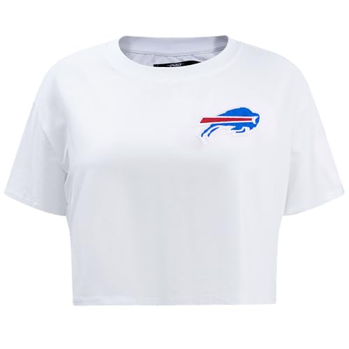 Pro Standard Womens NFL Chicago Bears Classic Chenille Short Sleeve Boxy Tee White S
