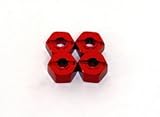 ST Racing Concepts ST3654-12R Aluminum Hex Adapter Traxxas (Red)