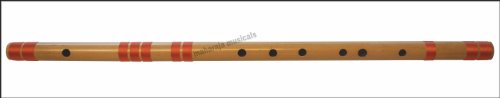 Bansuri, Maharaja Musicals, Scale F Natural Bass 28.5 Inches, Concert Quality, FINEST Indian Bamboo Flute, Accurately Tuned Hindustani Bansuri (PDI-CFI)