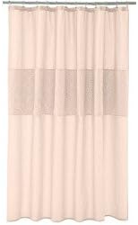 Lauren Conrad Jolie Fabric Shower Curtain "Blush" 100% Cotton 72"x72"