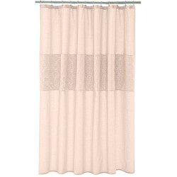 Lauren Conrad Jolie Fabric Shower Curtain "Blush" 100% Cotton 72"x72"
