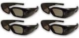 3DTV Corp® 3D Window® DLP LINK 3D Glasses (FOUR) for ALL 3D Ready DLP Projectors and ALL Samsung® and Mitsubishi® DLP TV's