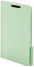 Pendaflex Recycled Pressboard Fastener Folders, Legal Size, Light Green, 1" Expansion, 1/3 Cut, 25/BX (29931RGW)