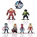 Marvel Avengers Titan Hero Series Exclusive-iron Man、Hulk、Thor、Spider-man、Captain America、Hulkbuster 6 Figure Set/Car decoration