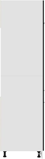 vidaXL Kitchen Cabinet Sideboard Black Chipboard 60x57x207 cm view 9