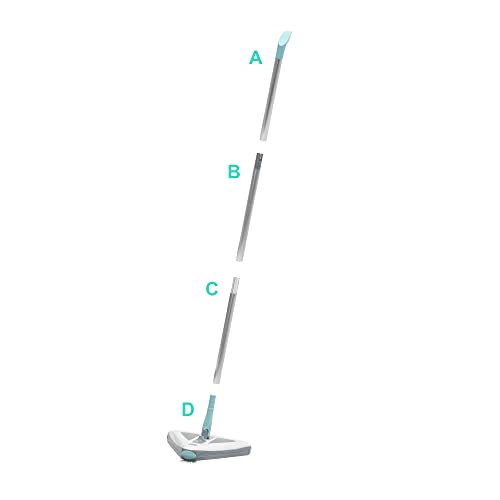 Zippi Sweeper Standard - 2025 New and Improved Lightweight Sweeper, Perfect for Short Carpet Hardwood and Tile, Triangular Design Allows for Sweeping in Corners, 30 Minutes Cleaning Time