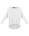 ZANZEA Women's Long Batwing Sleeve Loose Oversize Pullover Sweater Top Blouse White US 16/Tag Size 3XL