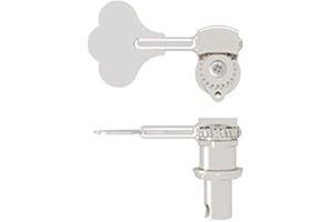 Hipshot HB6 1/2" Ultralite Bass Tuner, Clover Key, Treble Side, SHINY CHROME