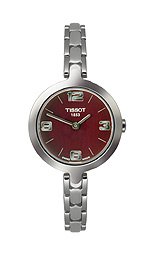 Tissot T-Classic Flamingo Steel Bracelet Red Dial Woman's watch #T003.209.11.377.00