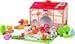 HABA On the Farm Large Portable Take Along Play Set with 22 Wooden Pieces (Made in Germany)