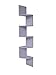 EWEI'S HomeWares WHC1001CD-WH 5 Tier Large Corner Wall Mount Shelf, White